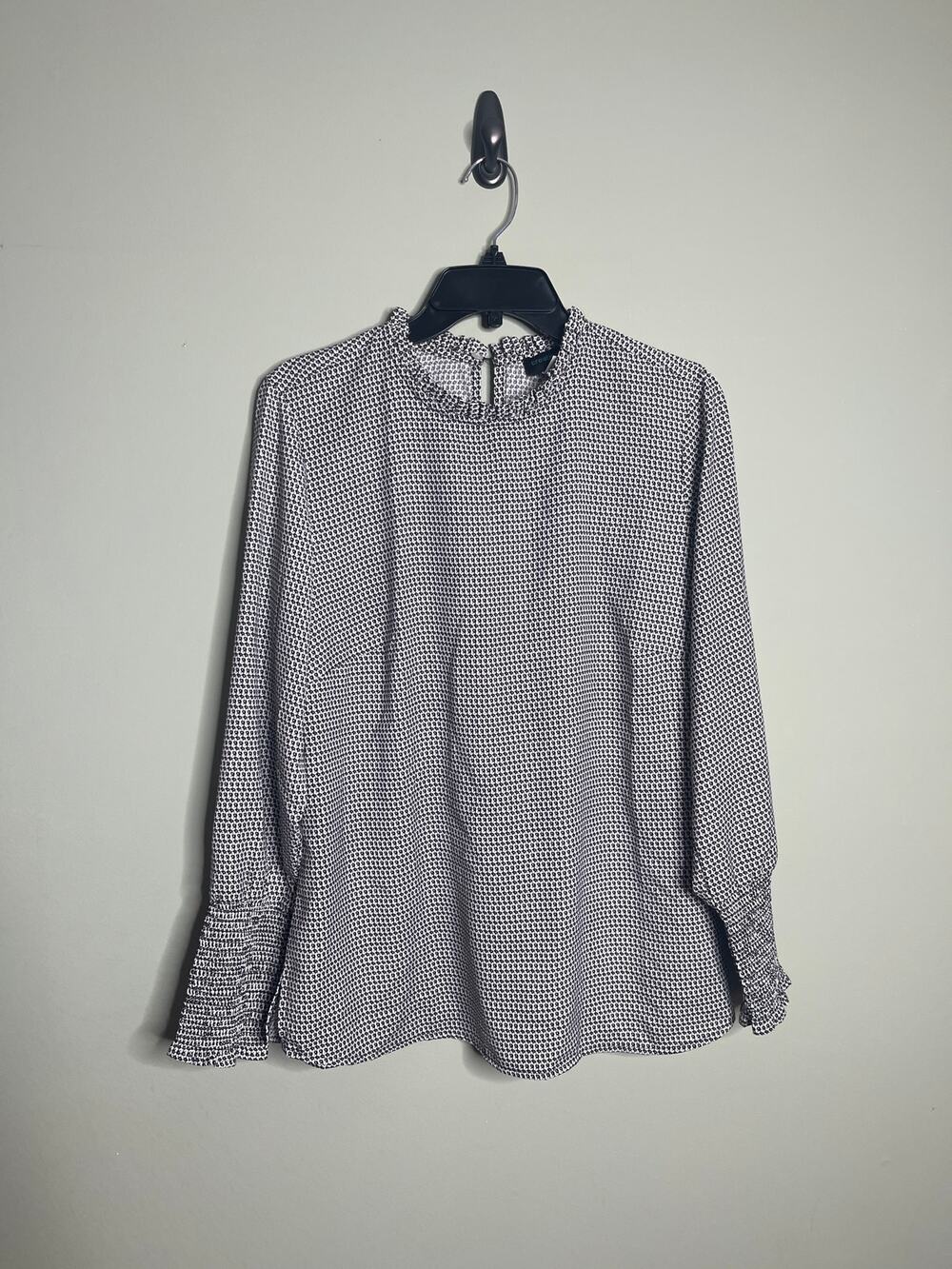 Creation L black and white blouse size 10